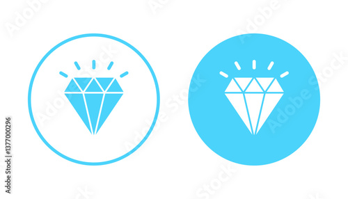 Diamond icon vector. diamond gems sign and symbol