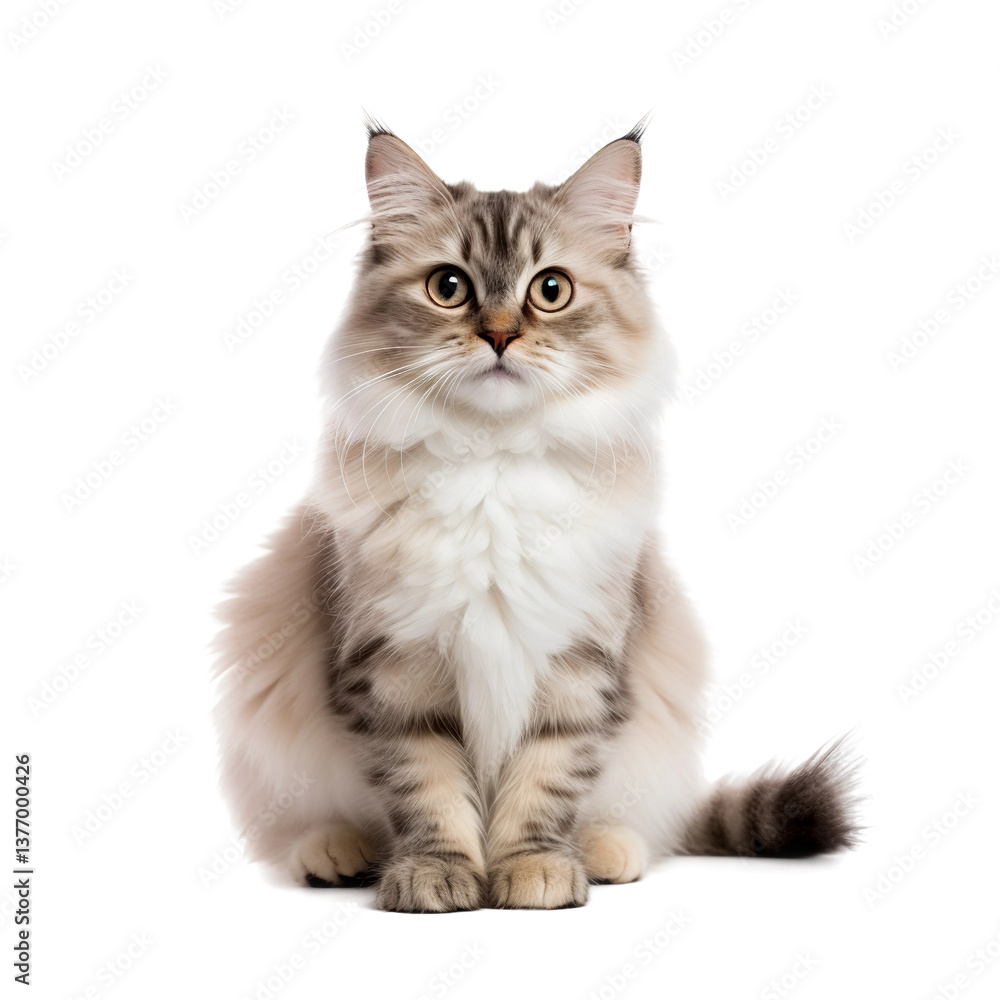 cat on white background cat on white background