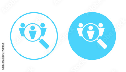 Hiring icon vector. Search job vacancy sign and symbol. Human resources concept. Recruitment