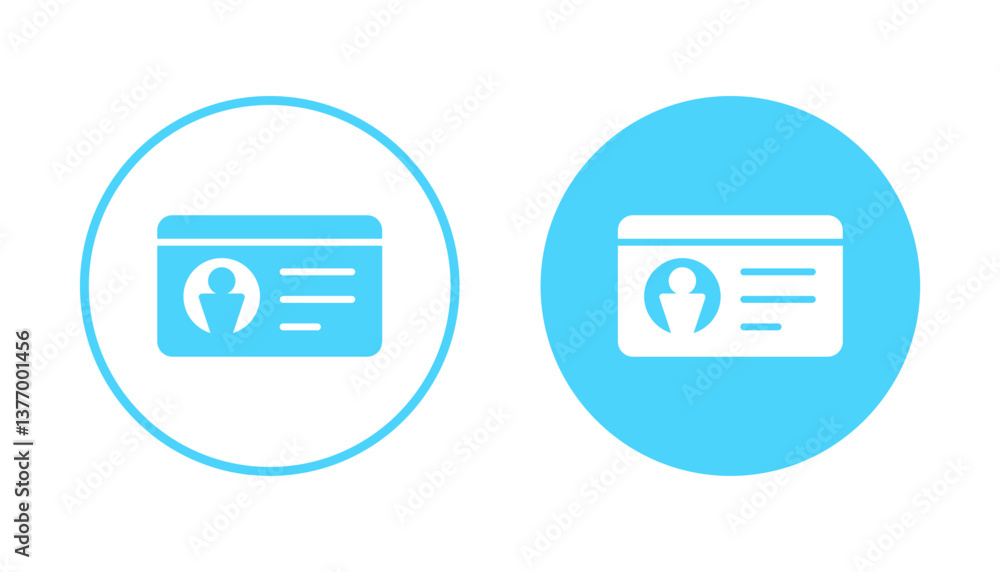 License icon vector. ID card icon. driver license, staff identification card License icon vector. ID card icon. driver license, staff identification card