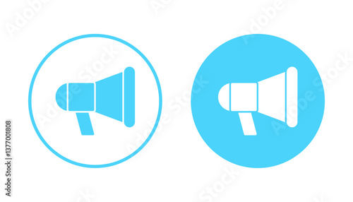 Megaphone icon vector. Loudspeaker sign and symbol