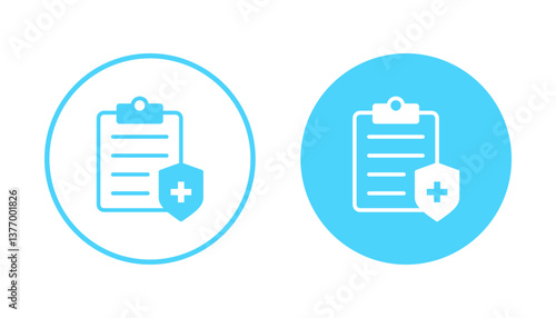 Medical insurance icon vector. health insurance sign and symbol