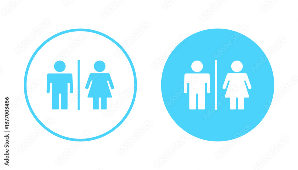 Toilet icon vector. Girls and boys restrooms sign and symbol. bathroom sign. wc, lavatory Toilet icon vector. Girls and boys restrooms sign and symbol. bathroom sign. wc, lavatory