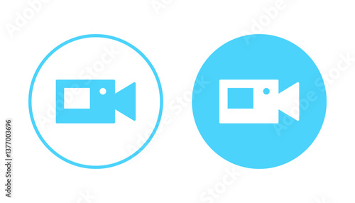 Video icon vector. video camera sign and symbol. movie sign. cinema