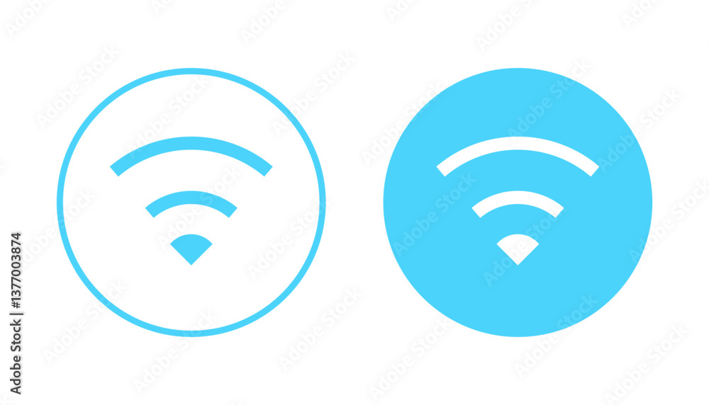 Wifi icon vector. signal sign and symbol. Wireless icon Wifi icon vector. signal sign and symbol. Wireless icon