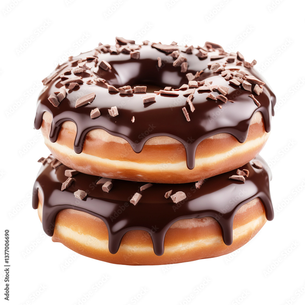donut on white background donut on white background