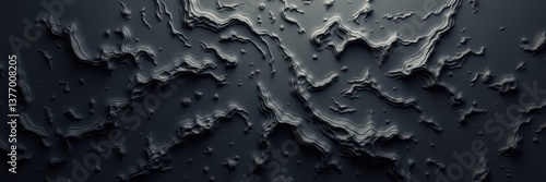 Abstract Topographic Dark Terrain Background Design