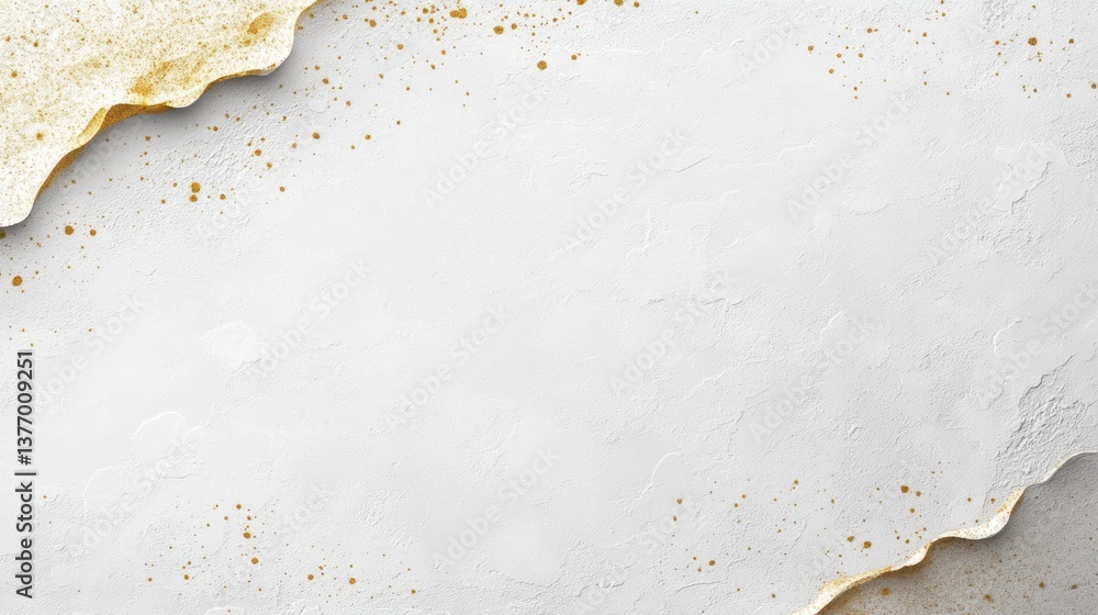 Flowing Water Pattern with Gold Leaf on Textured Background Flowing Water Pattern with Gold Leaf on Textured Background