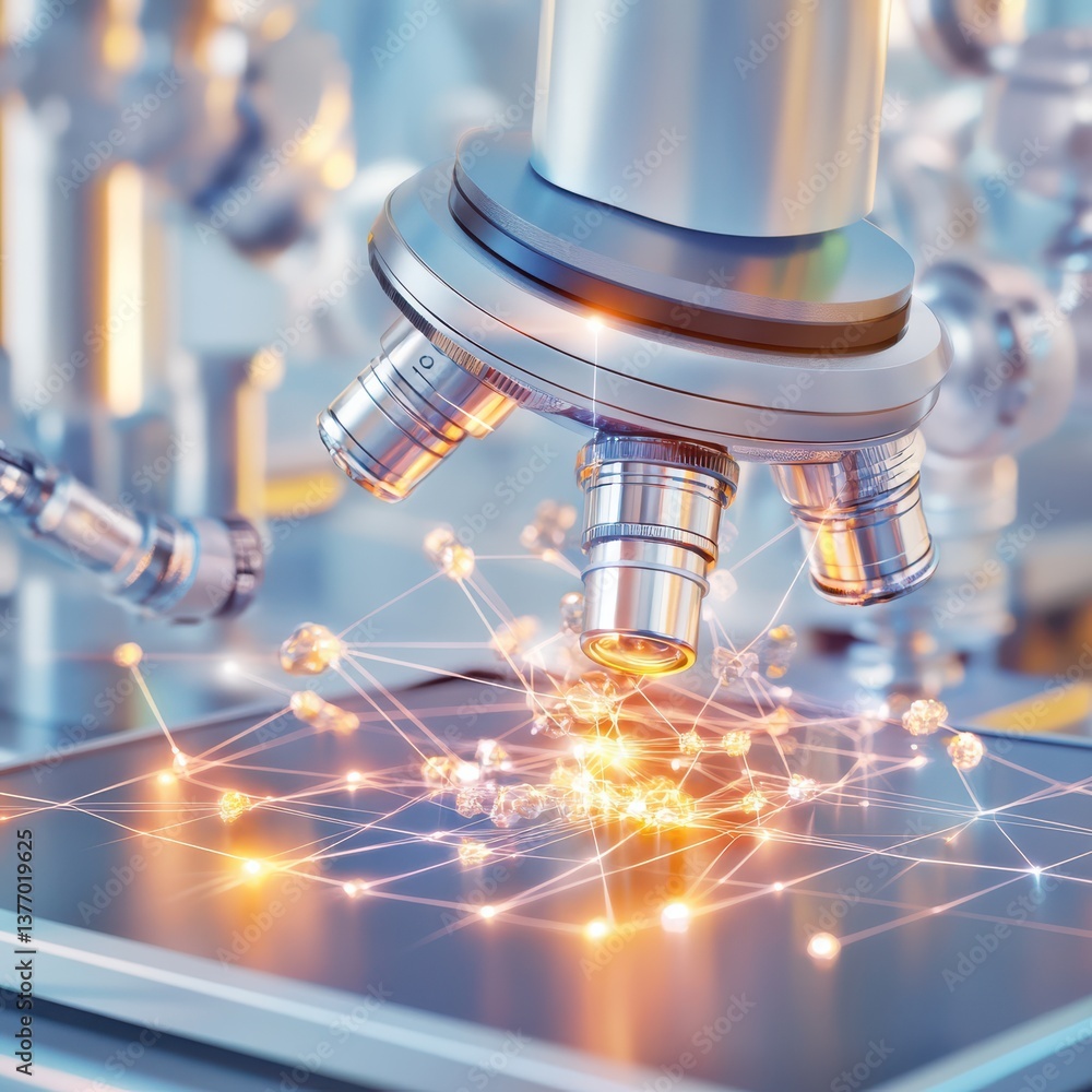 High-tech electron microscope discoveries laboratory scientific image futuristic environment close-up view advanced research High-tech electron microscope discoveries laboratory scientific image futuristic environment close-up view advanced research