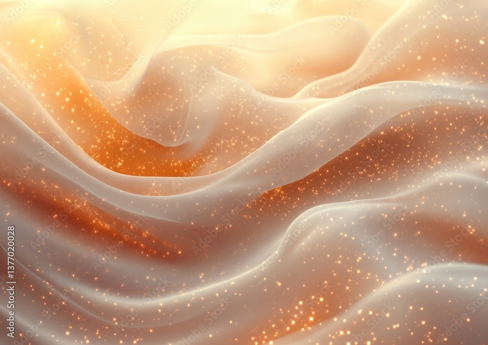 Elegant Shiny Abstract Background with Curves and Stars in Soft Beige Tones Elegant Shiny Abstract Background with Curves and Stars in Soft Beige Tones