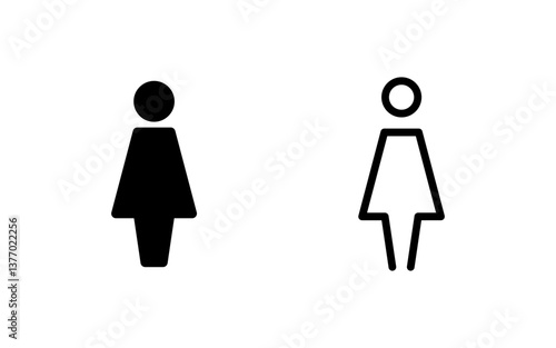 Female icon vector illustration. woman sign and symbol