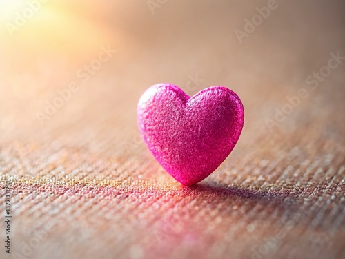 Pink Heart Shaped Accessory Fashion Photography - Minimalist Style