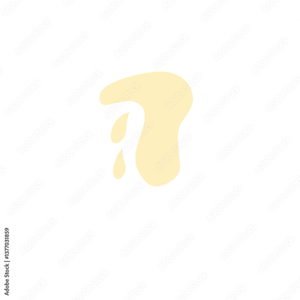 melted cream vector illustration melted cream vector illustration