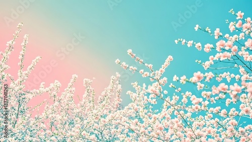 Dreamy Floral Pattern - Abstract Color Wash Art