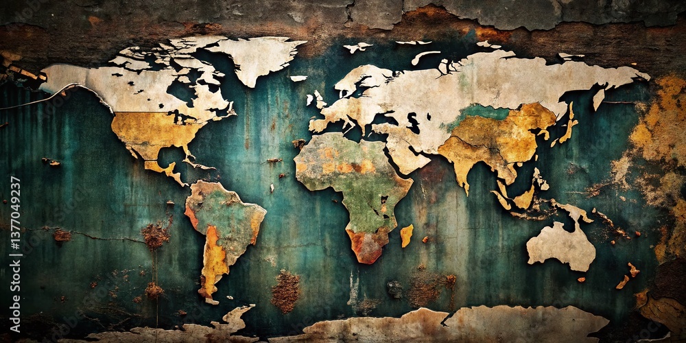 South Africa Location World Map: Urban Exploration Photography