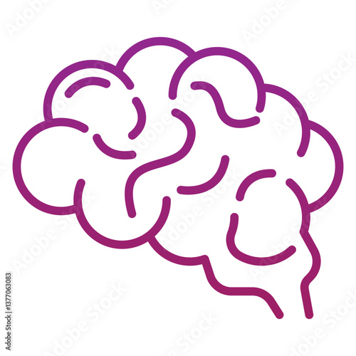 Brain Gradient Icon