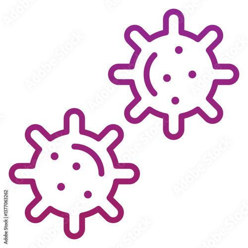 Virus Gradient Icon