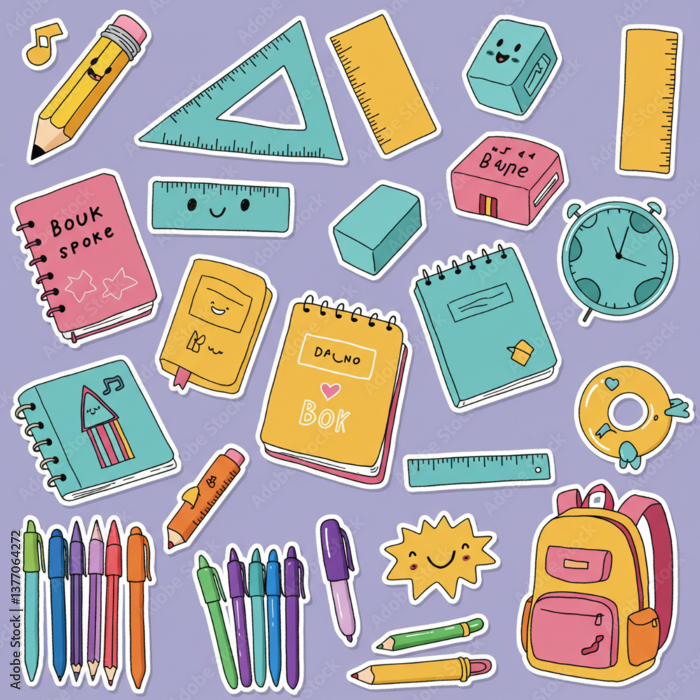 school icons set school icons set