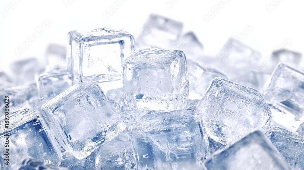 Close-up of ice cubes Close-up of ice cubes