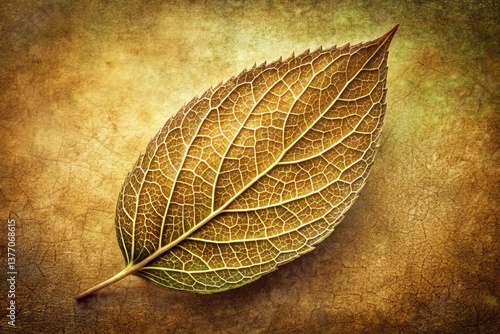 Vintage Photo of Eclipta Prostrata, Medicinal Herb,  Close-up, Macro, Botany