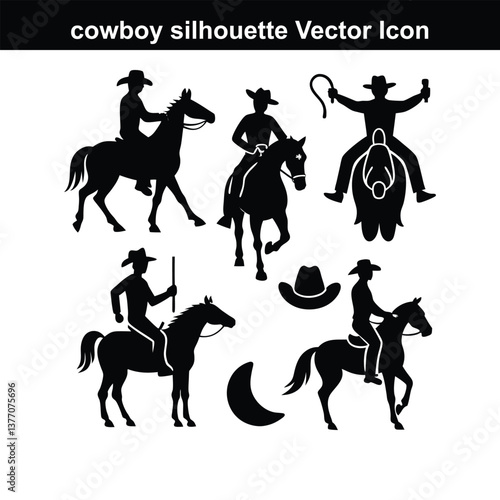 Silhouette of a horse and rider racing in a western equestrian style.