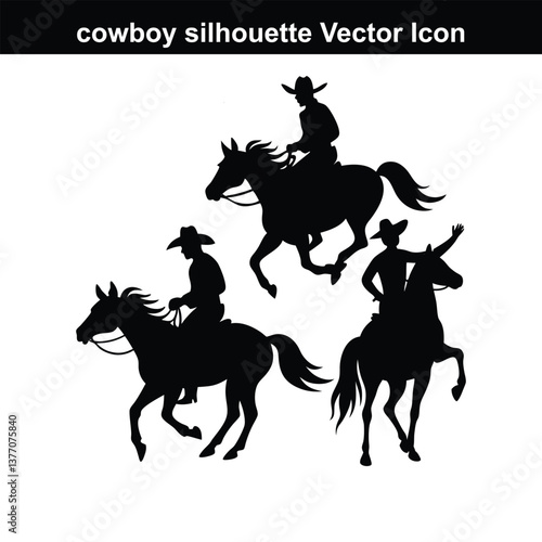 Silhouette of a horse and rider racing in a western equestrian style.