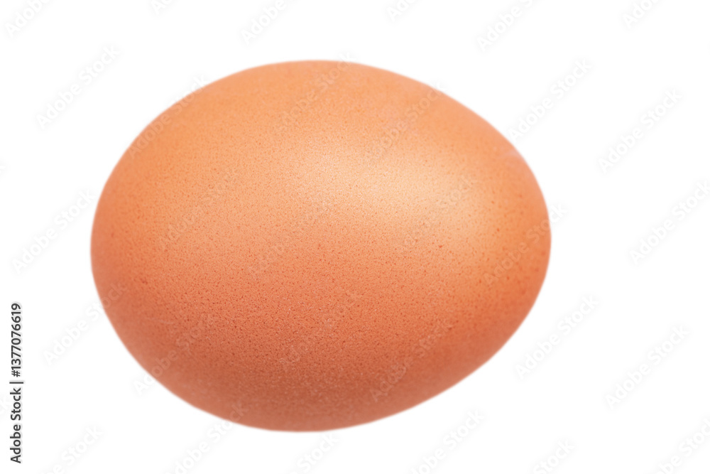 Raw brown egg isolate. Food, egg. Raw brown egg isolate. Food, egg.