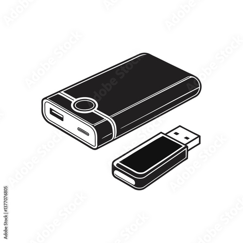 illustration of a mobile phone with a case