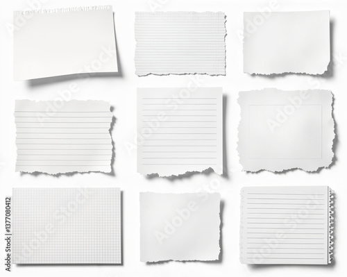 Wallpaper Mural blank sticky notes on a white wall. Useful for office, business, organization, planning, reminder, messaging, brainstorming concepts. Torontodigital.ca