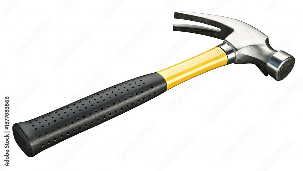 Claw Hammer with Textured Yellow Handle Claw Hammer with Textured Yellow Handle
