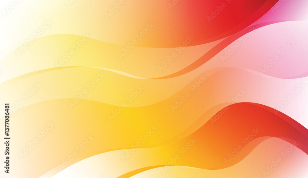 Abstract Shiny Waves. For Your Design Ad, Banner, Cover Page. Vector Illustration with Color Gradient. Abstract Shiny Waves. For Your Design Ad, Banner, Cover Page. Vector Illustration with Color Gradient.