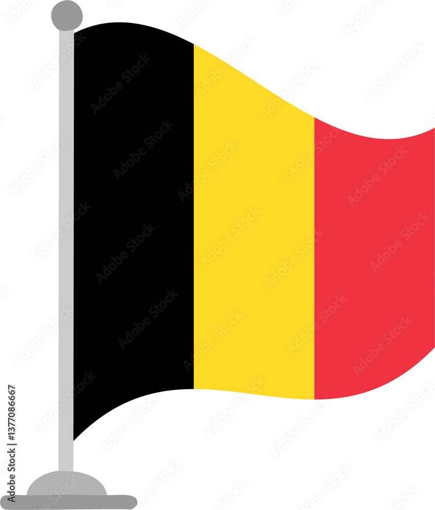 Fototapeta premium flag, belgium, country, national, europe, symbol, belgian, button, banner, nation, yellow, waving, icon, red, illustration, patriotism, vector, wind, isolated, 3d, emblem, brussels, sign, design, map