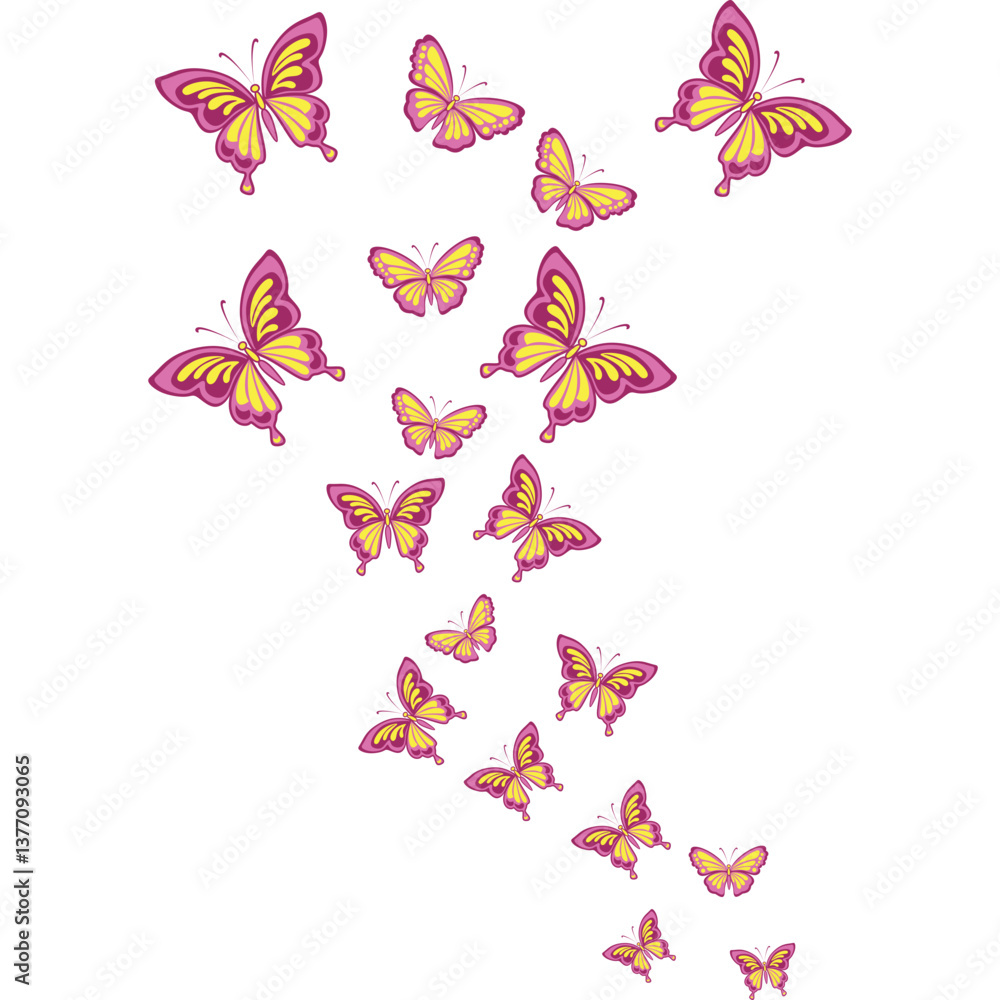 Decoration Springtime buterflies frame Decoration Springtime buterflies frame