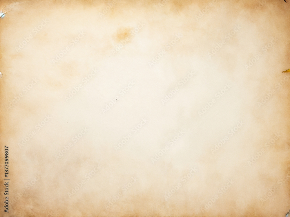 Fototapeta premium Sheet of old brown paper suitable for vintage backgrounds, texture overlays, scrapbooking, rustic design elements, and antique paper concepts.