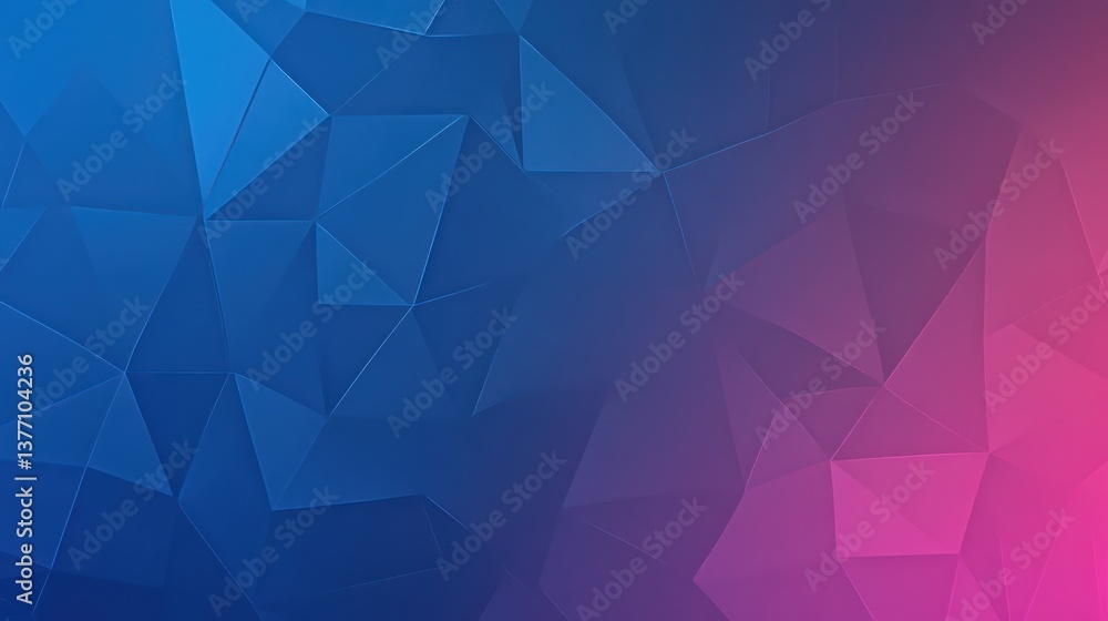 Abstract blue pink polygon gradient background, website banner design Abstract blue pink polygon gradient background, website banner design