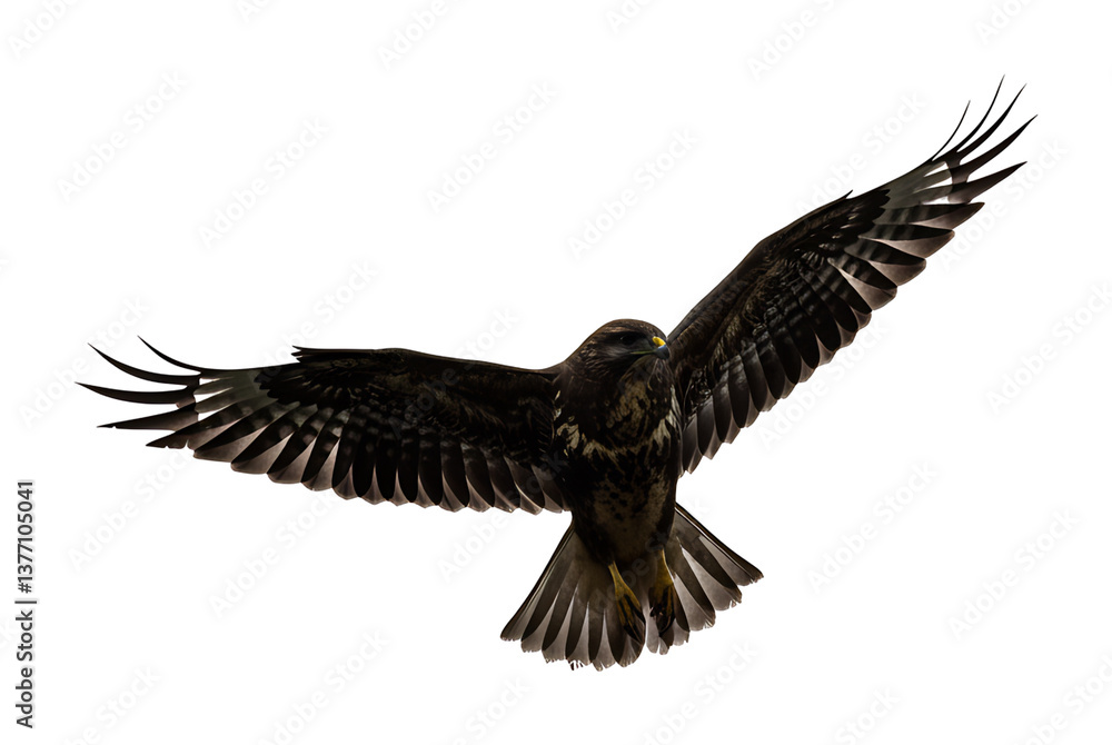 Obraz premium 力強く羽ばたく猛禽類