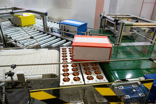 Automated packaging line. C...