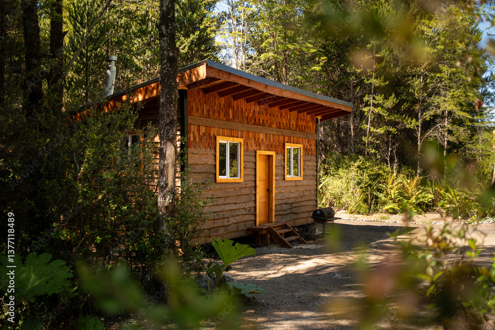 Wooden Cabin in forest Wooden Cabin in forest
