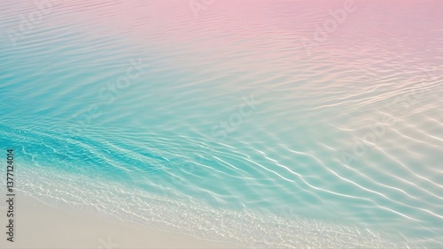 Pink and Teal Color Spectrum - Smooth Gradient Art