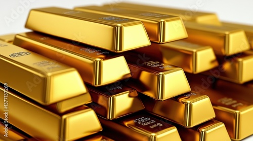 Golden Ingots Stacked High
