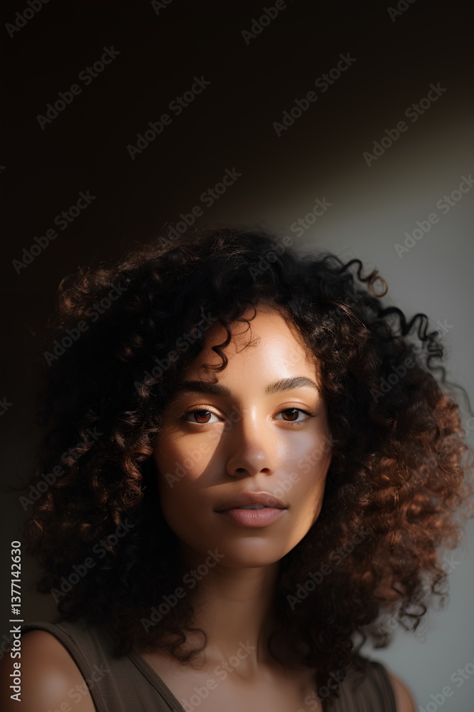 sunlit_curly_hair_close_up_woman_portrait sunlit_curly_hair_close_up_woman_portrait