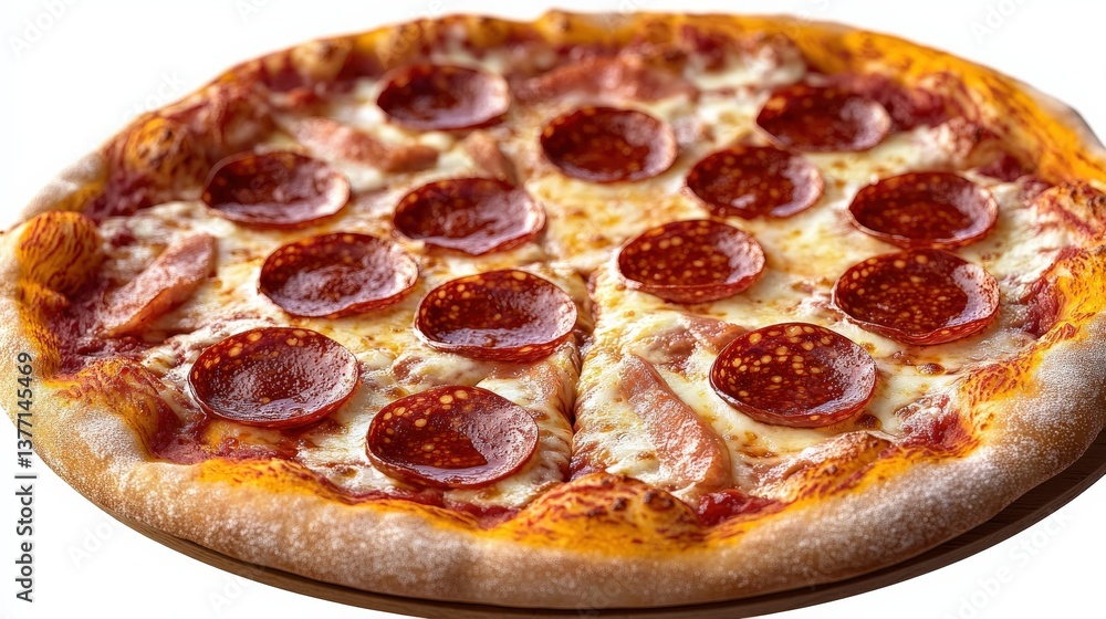 Delicious Pepperoni Pizza with Toppings Delicious Pepperoni Pizza with Toppings