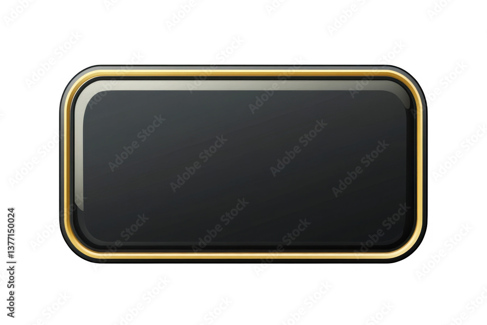 Elegant Black Frame with Gold Outline for Versatile Design Use Elegant Black Frame with Gold Outline for Versatile Design Use