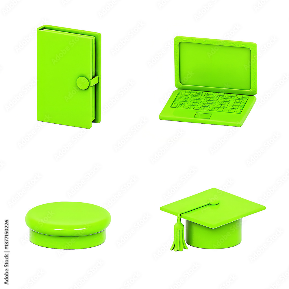 laptop computer with green screen isolated laptop computer with green screen isolated