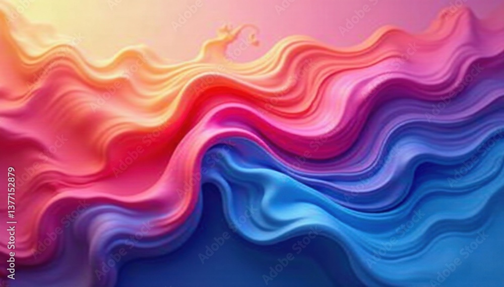 Fototapeta premium Shifting liquid motion background with gradient colors and abstract shapes, shape, morphing