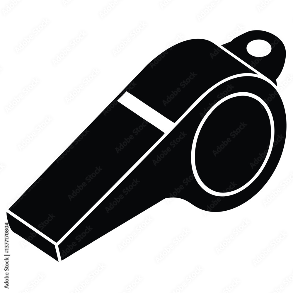 Silhouette of a Whistle Silhouette of a Whistle