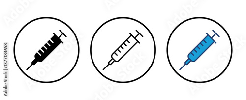 Syringe icon vector. injection icon vector.