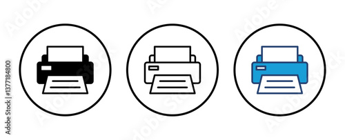 Print icon vector. printer icon vector.