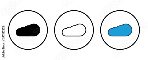 cloud icon vector. cloud vector icon