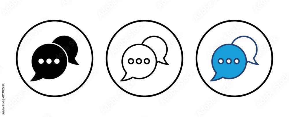 Chat icon vector. speech bubble icon. comment icon vector. message. contact us Chat icon vector. speech bubble icon. comment icon vector. message. contact us